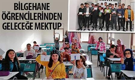 Konya Büyükşehir Belediyesi’nin öğrencilere yönelik hizmetlerinden olan Bilgehanelerde “Geleceğe Mektup”