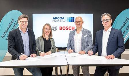 Bosch, Almanya'daki 15 ilave APCOA otoparkında sürücüsüz park imkanı sağlayacak.