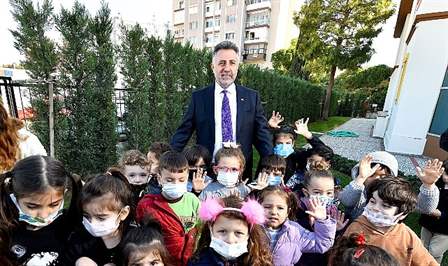 Okul öncesi eğitim yatırımlarıyla dikkat çeken Bayraklı Belediyesinin, 75. Yıl