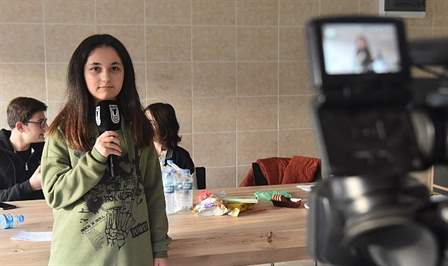 Lüleburgaz Belediyesi Çocuk Hakları Birimi Yarının Sesi Gazetecilik Grubu gönüllüleri,