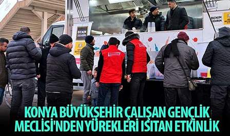 Konya Büyükşehir Belediyesi Çalışan Gençlik Meclisi, esnaf ziyaretleri kapsamında sanayi