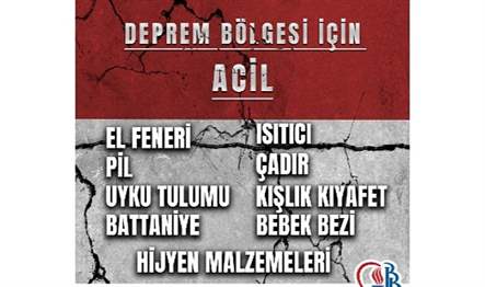 Ülkemizi sarsan depremlerde yaşanan acıları sarmak için tüm Türkiye tek