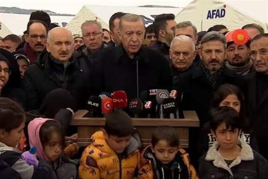 Cumhurbaşkanı Erdoğan, Kahramanmaraş merkezli depremden etkilenen Adıyaman'da son durumu aktardı.