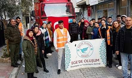 Ege’de oluşum derneği 11 ilimizde meydana gelen depremden dolayı gece