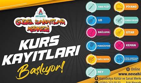 Nevşehir’de her yaş grubundan insanı sanatla buluşturan Nevşehir Belediyesi Güzel