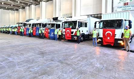 İzmir Büyükşehir Belediyesi, Kahramanmaraş’ta meydana gelen ve 10 ili etkileyen
