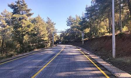 Muğla Büyükşehir Belediyesi Kavaklıdere şehir girişinde bulunan ana yolda yaptığı