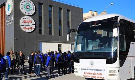 Muğla Büyükşehir Belediyesi merkez üssü Kahramanmaraş olan ve 10 ilde