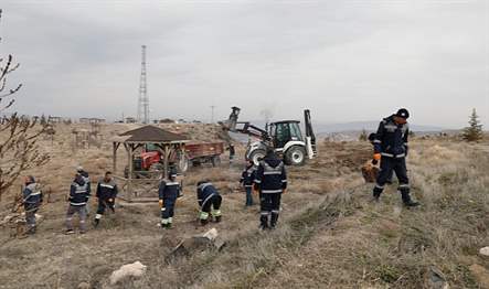 Nevşehir Belediyesi, Kahveci Dağı’nda bulunan Nevşehir Kent Ormanı’nı baştan aşağı