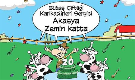 Sütaş’ın gülümseten yüzü Sütaş Çiftliği Karikatürleri’nin 20. yılı kutlamaları çerçevesinde