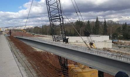 Köseköy Koridoru Alikahya Stadyum bağlantı yolunda kuzey yan yol köprüsü