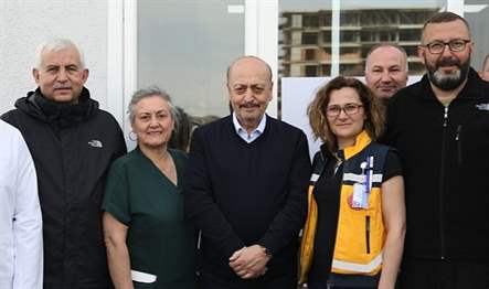 Bakan Bilgin ile Türk-İş Başkanı Atalay, Kocaeli Büyükşehir’in Hatay Defne’de
