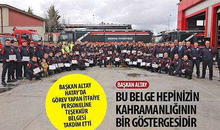 Konya Büyükşehir Belediye Başkanı Uğur İbrahim Altay, deprem sonrası Hatay’da