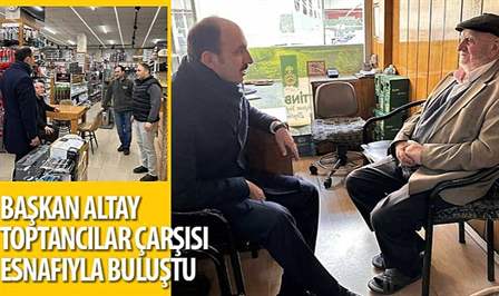Konya Büyükşehir Belediye Başkanı Uğur İbrahim Altay, esnaf ziyaretleri kapsamında