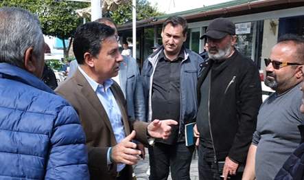 Bodrum Belediye Başkanı Ahmet Aras, saha ziyaretleri kapsamında Gündoğan Mahallesi
