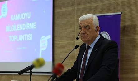 Muğla Büyükşehir Belediye Başkanı Dr. Osman Gürün, kamuoyu bilgilendirme toplantısında