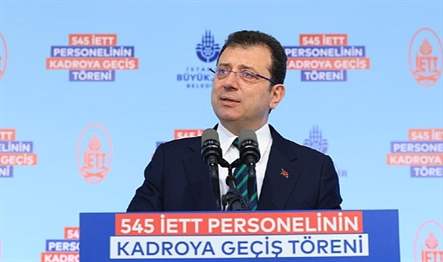 İBB Başkanı Ekrem İmamoğlu, 545 İETT personelinin kadroya alınmasıyla ilgili