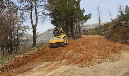 Antalya Büyükşehir Belediyesi, Manavgat ilçesinde Aksaz-Belenobası-Hocalı-Tepeköy-Gebece mahallelerinin kullandığı grup yolunda