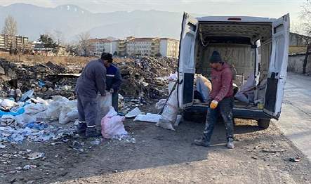 Osmangazi Belediyesi, döküm alanı dışında hafriyat atığı döktüğü belirlenen bir
