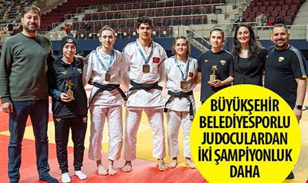 Konya Büyükşehir Belediyesporlu judocular, Kocaeli’nde yapılan Spor Toto Gençler Türkiye