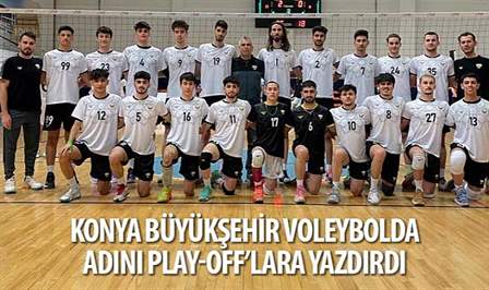 Türkiye Voleybol Erkekler 2. Lig’de mücadele veren Konya Büyükşehir Belediyespor,