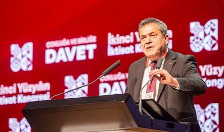 İkinci Yüzyılın İktisat Kongresi kapsamında konuşan Birleşik Kamu İş Genel