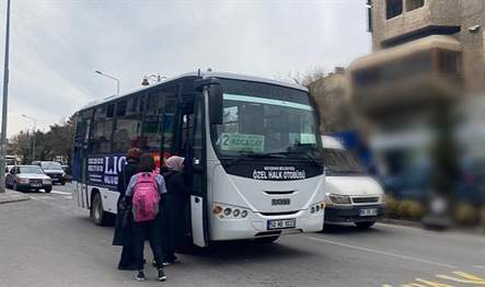 Nevşehir’de şehir içi hizmet veren özel halk otobüs sefer ve