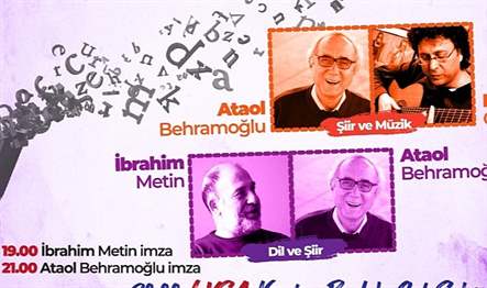 Edebiyat ve müzik dünyasının günümüzdeki usta isimleri Ataol Behramoğlu, Haluk