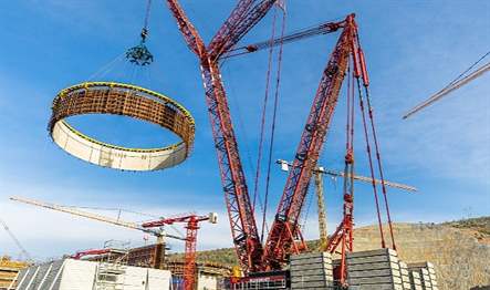 Akkuyu Nükleer Güç Santrali’nin (NGS) 2’nci güç ünitesinin reaktör binasına,