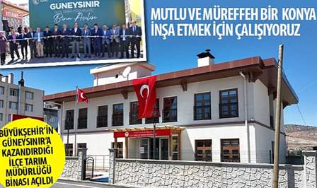 Konya Büyükşehir Belediye Başkanı Uğur İbrahim Altay, Büyükşehir Belediyesi tarafından