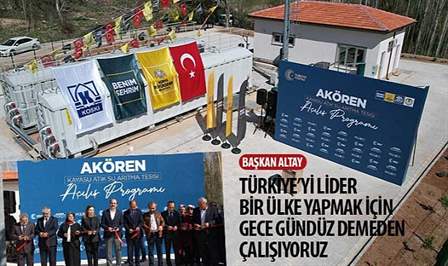 Konya Büyükşehir Belediye Başkanı Uğur İbrahim Altay, Büyükşehir Belediyesinin Akören’e