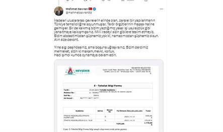 Nevşehir Belediye Başkanı Dr. Mehmet Savran, bazı sosyal medya hesaplarında
