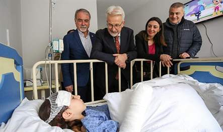 Nilüfer Belediye Başkanı Turgay Erdem, hafriyat kamyonu ile okul servisinin