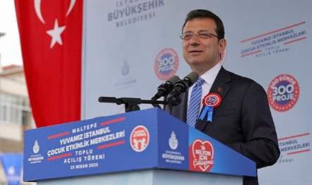 İBB Başkanı ve Millet İttifakı’nın Cumhurbaşkanı Yardımcısı adayı Ekrem İmamoğlu,