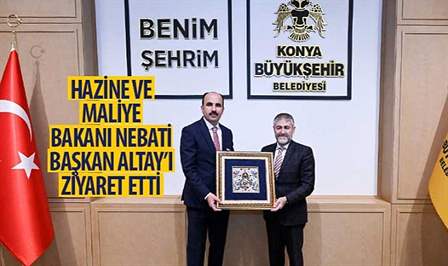 Çeşitli programlara katılmak üzere Konya’ya gelen Hazine ve Maliye Bakanı