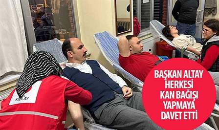 Konya Büyükşehir Belediye Başkanı Uğur İbrahim Altay, Kızılay’da ulusal kan