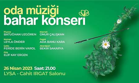 Lüleburgaz Belediyesi 26 Nisan Çarşamba günü saat 21.00’de Oda Müziği
