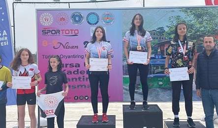 İnegöl Belediyespor Oryantiring Takımı, U14 Ligi Kulüpler Bölge Şampiyonasından 4