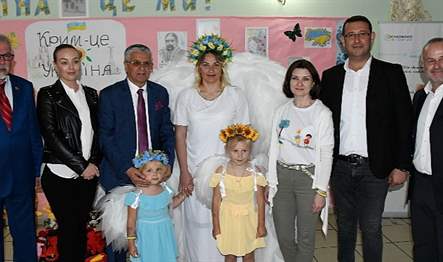 Ukrayna-Rusya savaşı nedeniyle Kemer’de misafir edilen Ukraynalı yetim çocukların Kemer’de