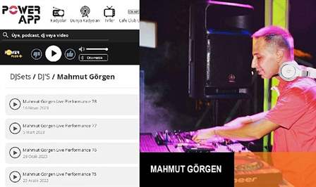 Power Fm / PowerApp Dj Cast'inde yer alan ünlü prodüktör