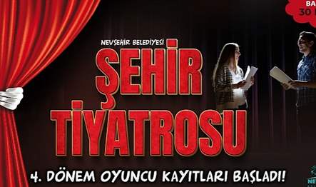 Nevşehir Belediyesi Şehir Tiyatrosu bünyesinde tiyatroya ilgi duyan sanatseverler için