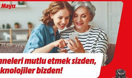 Geniş ürün yelpazesiyle teknolojiseverlere konforlu alışverişin keyfini sunan MediaMarkt’ta Anneler