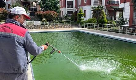 Burhaniye Belediyesi Sağlık İşleri Müdürlüğü İlaçlama Birimi, yılın 12 ayı