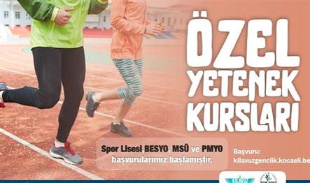 Kocaeli Büyükşehir tarafından Spor Liseleri, MSÜ, PMYO ve BESYO okullarına