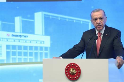 Cumhurbaşkanı Recep Tayyip Erdoğan, Danıştay Konferans Salonu'nda düzenlenen Danıştay'ın 155.