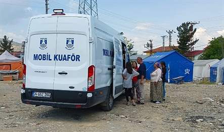 Bodrum Belediye Başkanı Ahmet Aras’ın talimatıyla Malatya’ya gönderilen Mobil Kuaför,