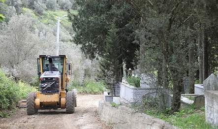Mudanya Belediyesi, Tirilye Kabristan sokakta üstyapı çalışmalarına başladı.