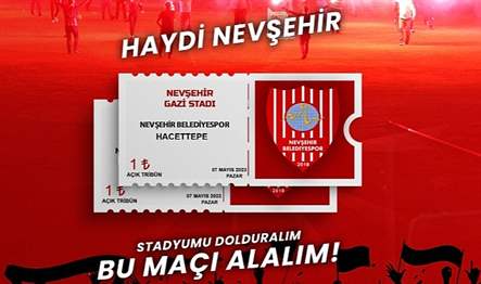 Nevşehir Belediyespor yönetimi, pazar günü oynanacak olan Hacettepe müsabakası öncesinde