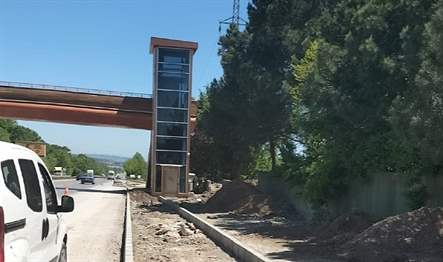 Büyükşehir tarafından Ormanya’ya ulaşımın sağlanacağı yeni üstgeçidin hemen altına toplu