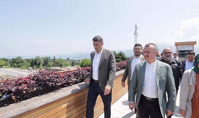 İl Emniyet Müdürlüğü ve Ormanya yaya üst geçidini inceleyen Başkan